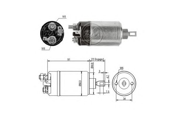 Solenoid, electromotor