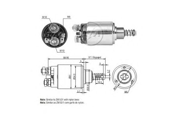 Solenoid, electromotor