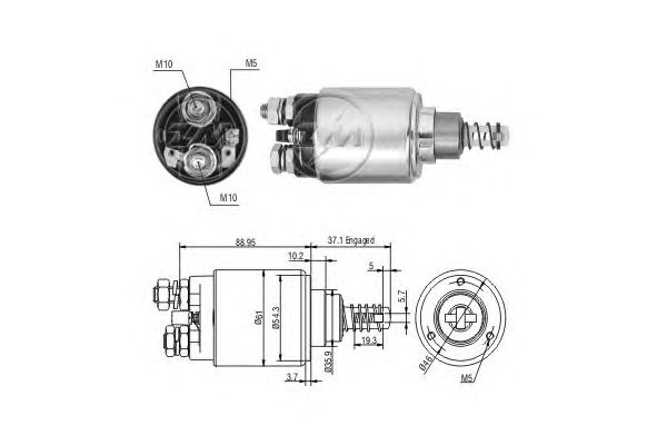 Solenoid, electromotor