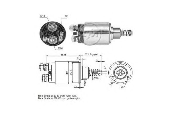 Solenoid, electromotor