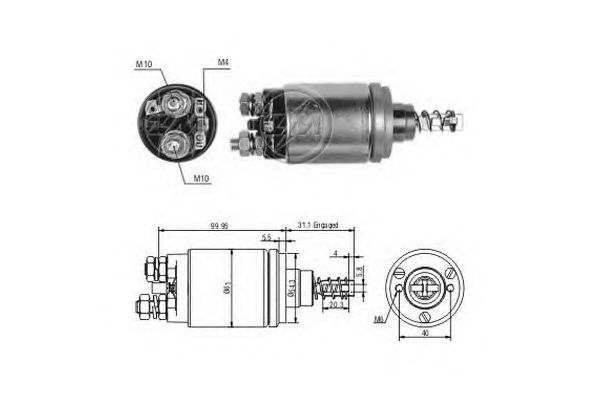 Solenoid, electromotor