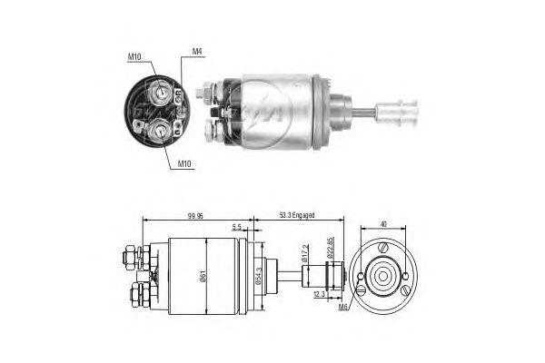 Solenoid, electromotor