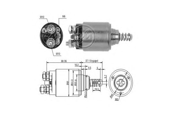 Solenoid, electromotor