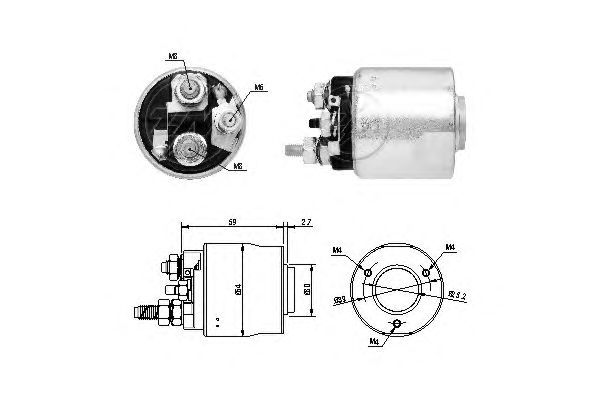 Solenoid, electromotor