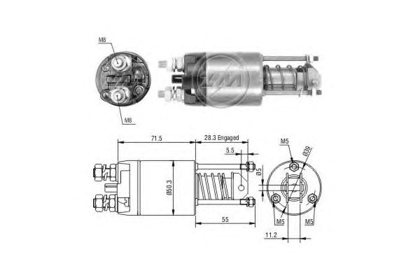 Solenoid, electromotor