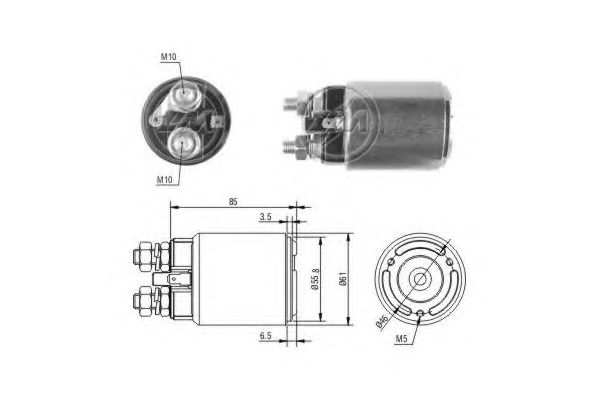 Solenoid, electromotor