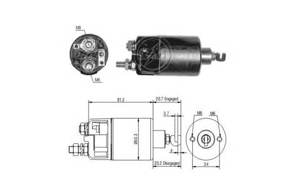 Solenoid, electromotor