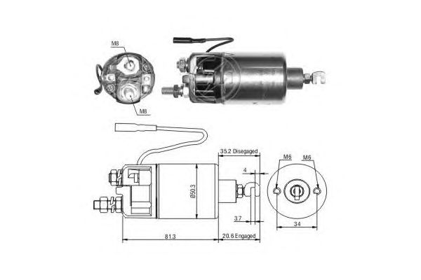 Solenoid, electromotor