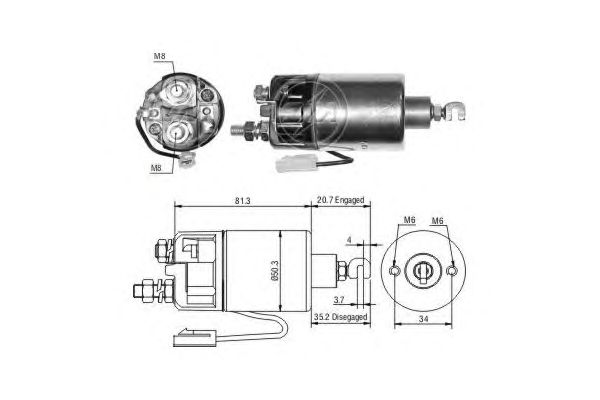 Solenoid, electromotor