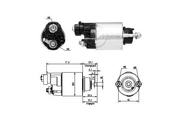 Solenoid, electromotor