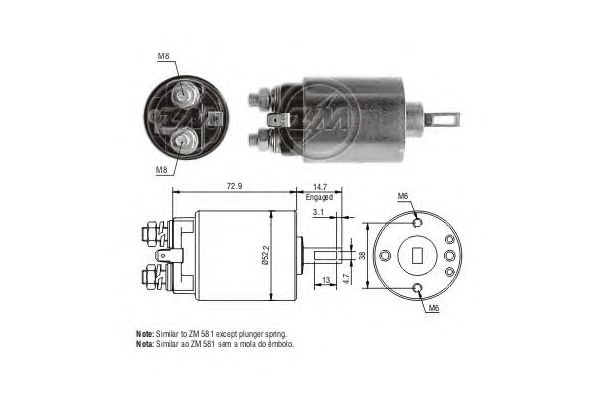 Solenoid, electromotor