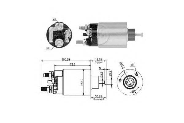 Solenoid, electromotor