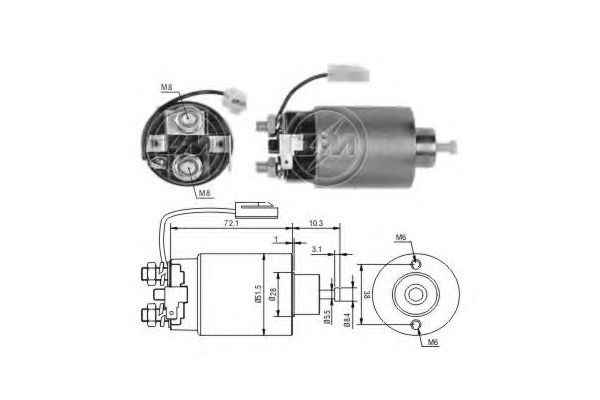 Solenoid, electromotor