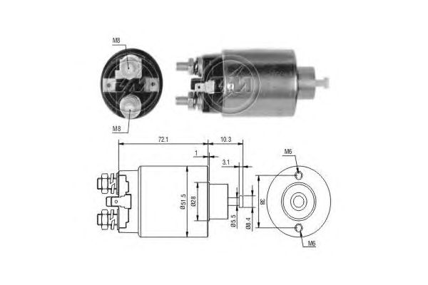 Solenoid, electromotor