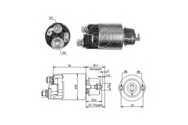 Solenoid, electromotor