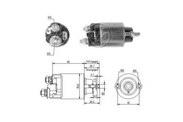 Solenoid, electromotor