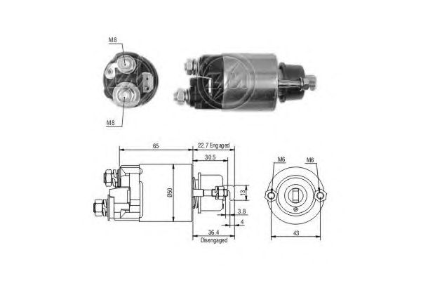 Solenoid, electromotor