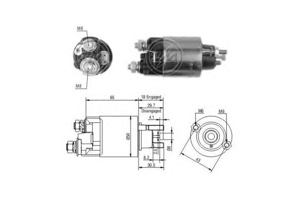 Solenoid, electromotor