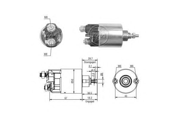 Solenoid, electromotor