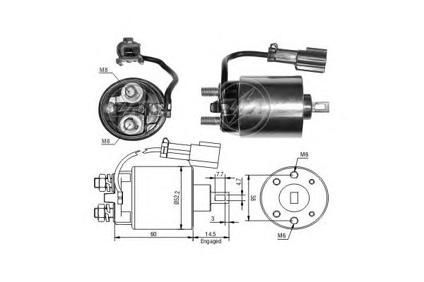 Solenoid, electromotor