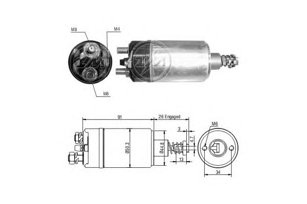 Solenoid, electromotor