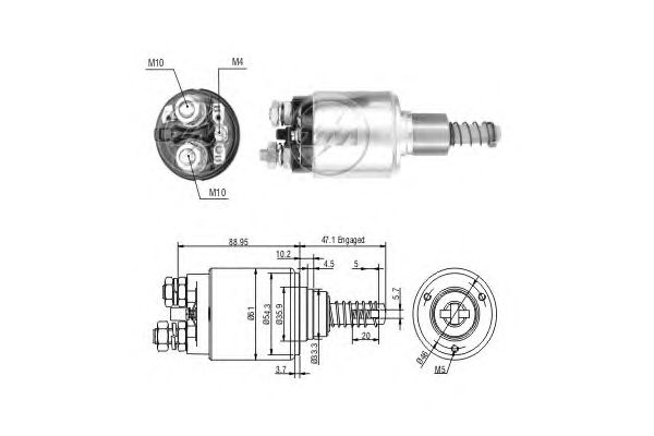 Solenoid, electromotor