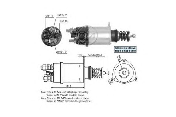 Solenoid, electromotor