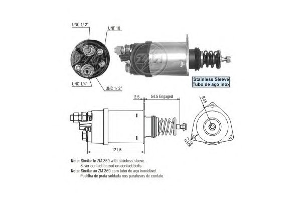 Solenoid, electromotor