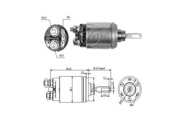 Solenoid, electromotor