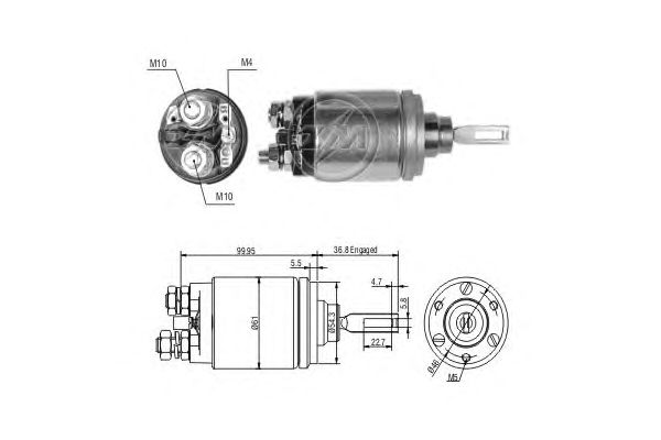 Solenoid, electromotor