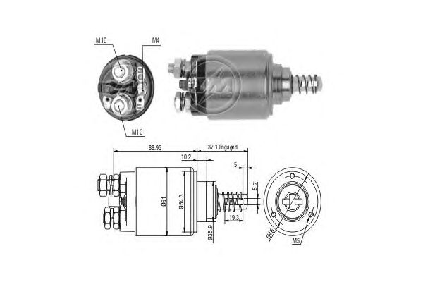 Solenoid, electromotor