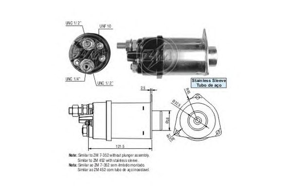 Solenoid, electromotor