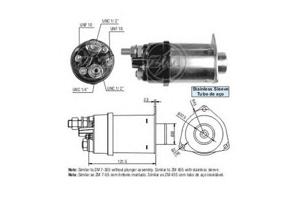 Solenoid, electromotor