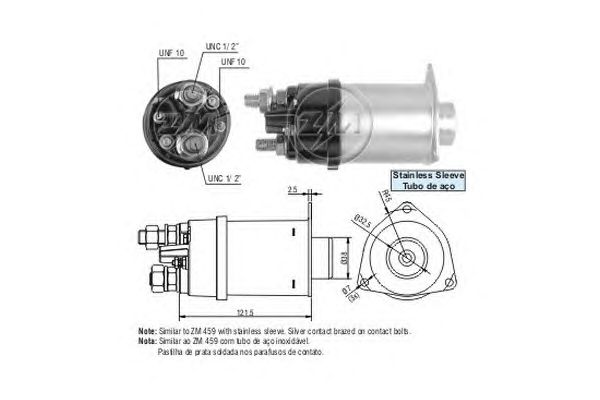 Solenoid, electromotor