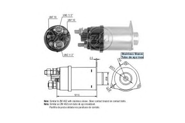 Solenoid, electromotor