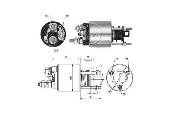 Solenoid, electromotor