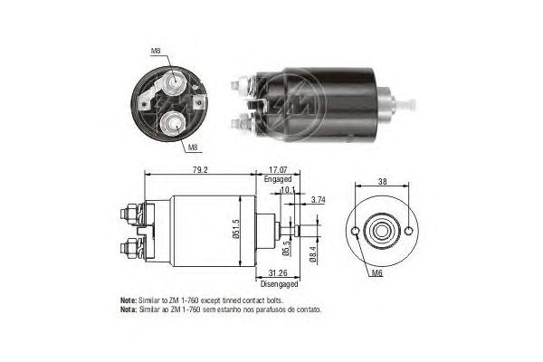 Solenoid, electromotor