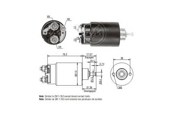 Solenoid, electromotor