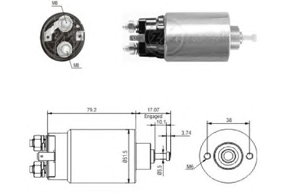 Solenoid, electromotor