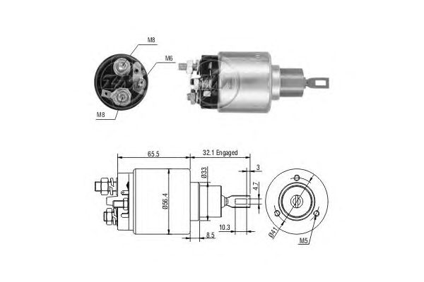 Solenoid, electromotor