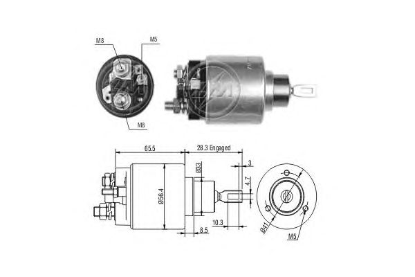 Solenoid, electromotor