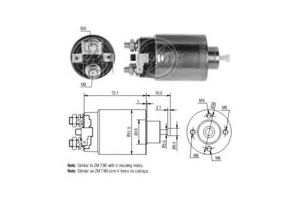 Solenoid, electromotor