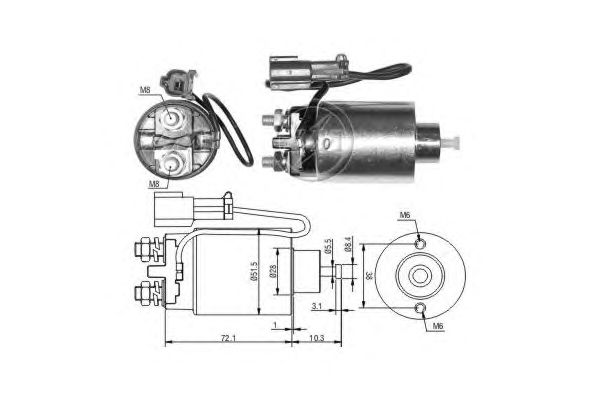 Solenoid, electromotor