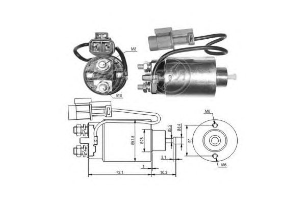 Solenoid, electromotor