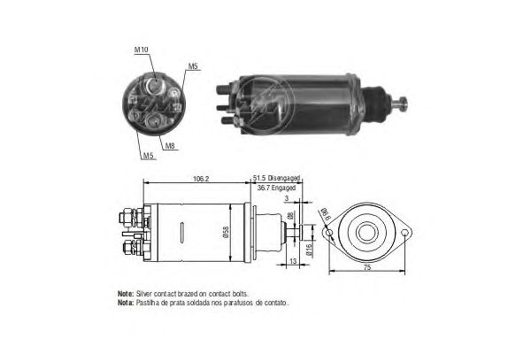 Solenoid, electromotor