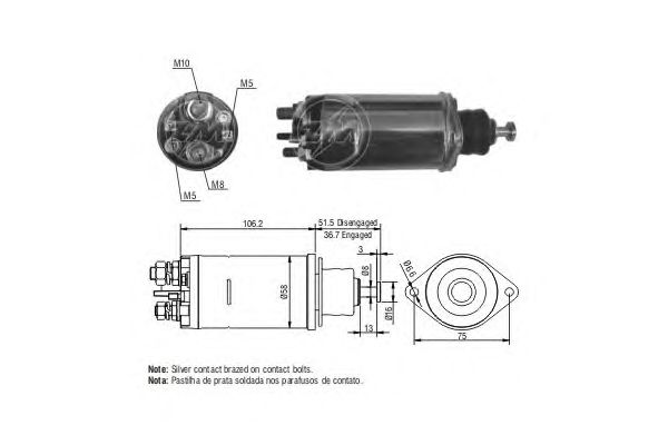 Solenoid, electromotor