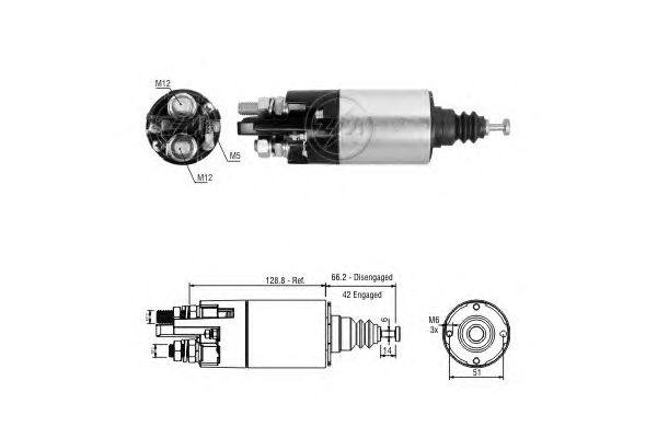 Solenoid, electromotor