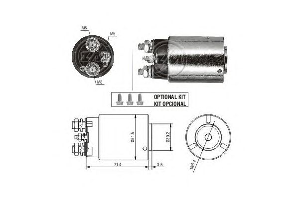 Solenoid, electromotor