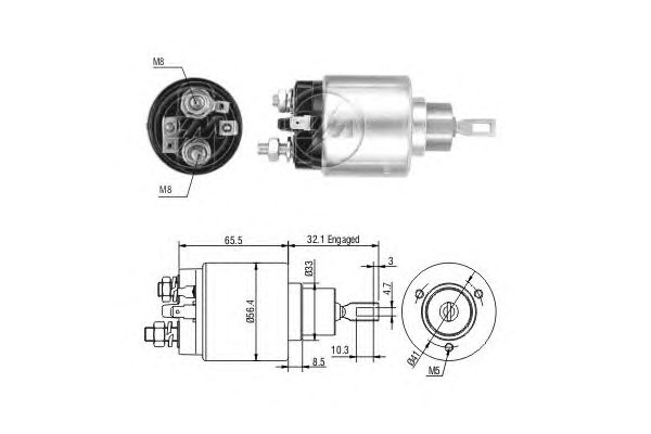 Solenoid, electromotor