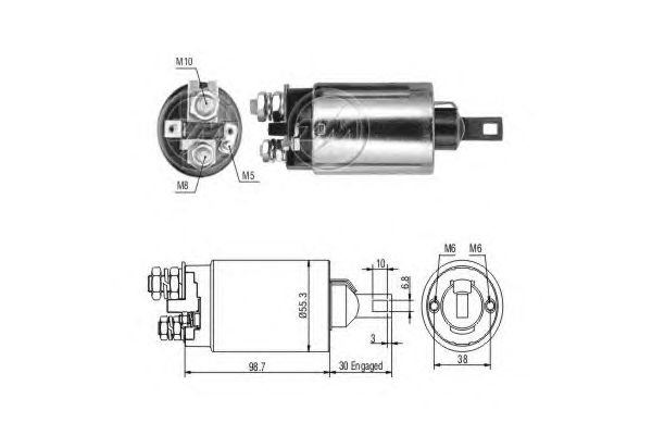 Solenoid, electromotor